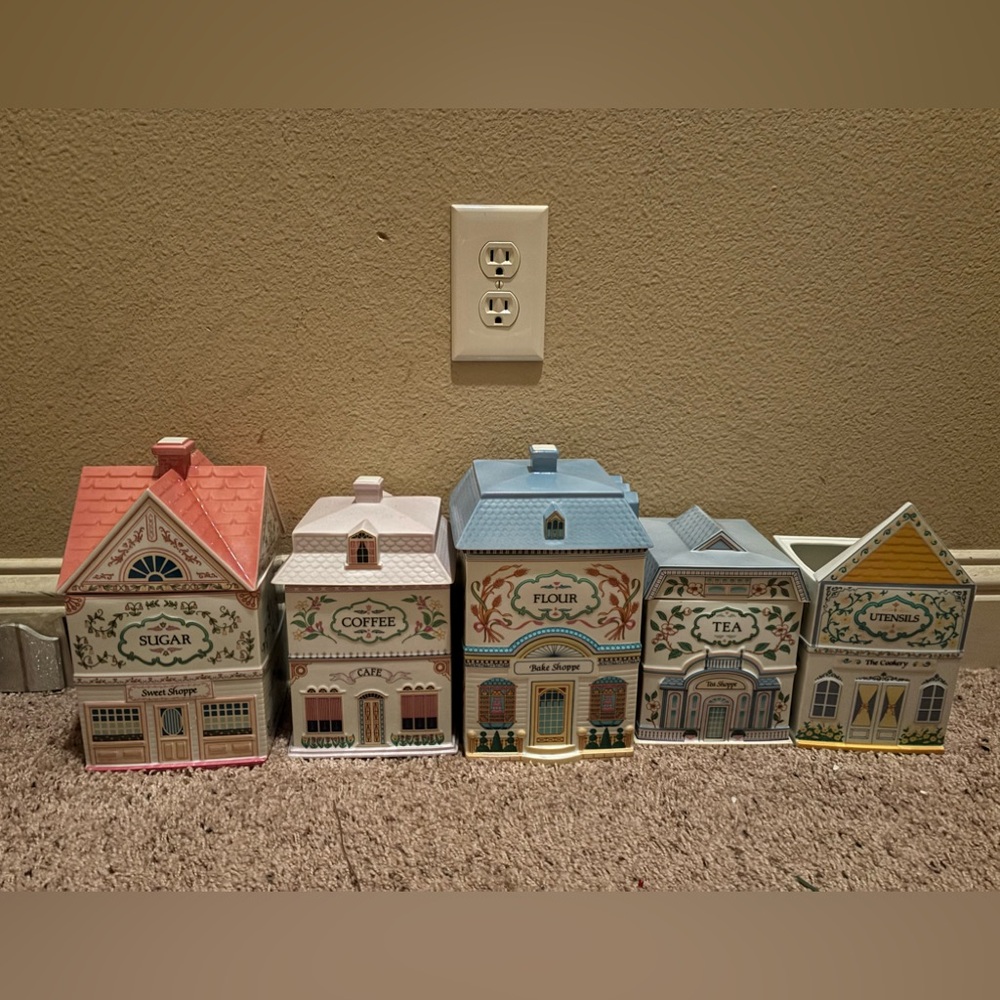 Lenox Village Canister Set. (5 Pieces)